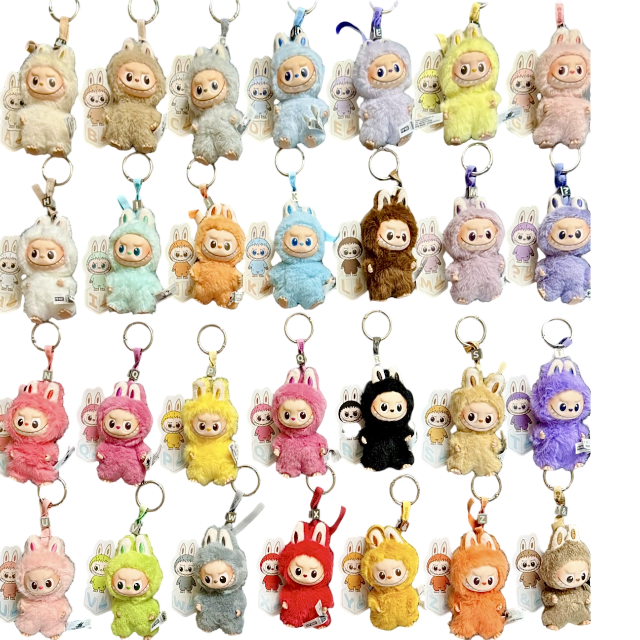 Labubu, Pin For Love, A-Z+&, 100% Authentic PopMart Plush Keychain, 5" tall
