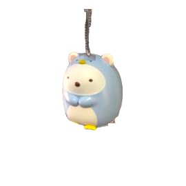 Rilakuma PolarBear Dressed as a Penguin Keychain