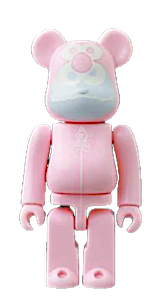BEARBRICK Series 48, Pink Gelato, 100%, Has card and box