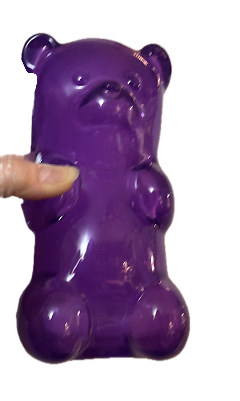 *Gummy Bear Night Light - Purple, No Batteries, Cord for Charging is included.