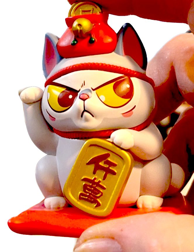 **Full Case Unopened** of Noodle Cat with MONEY on head  -  8 DIFFERENT CATS
