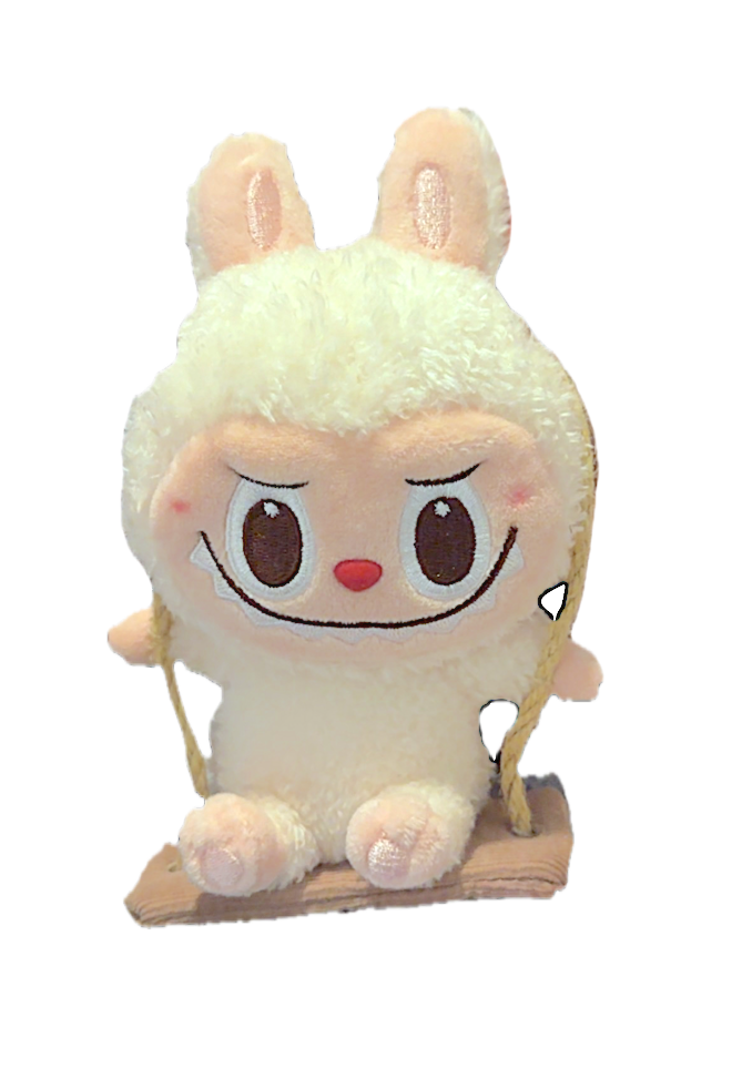 Woodland Labubu On A Swing (white) 100% Genuine PopLand/PopMart