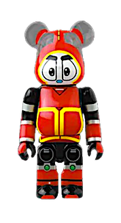 BEARBRICK Series 48, Cosmo Robot, 100%, Has card and box