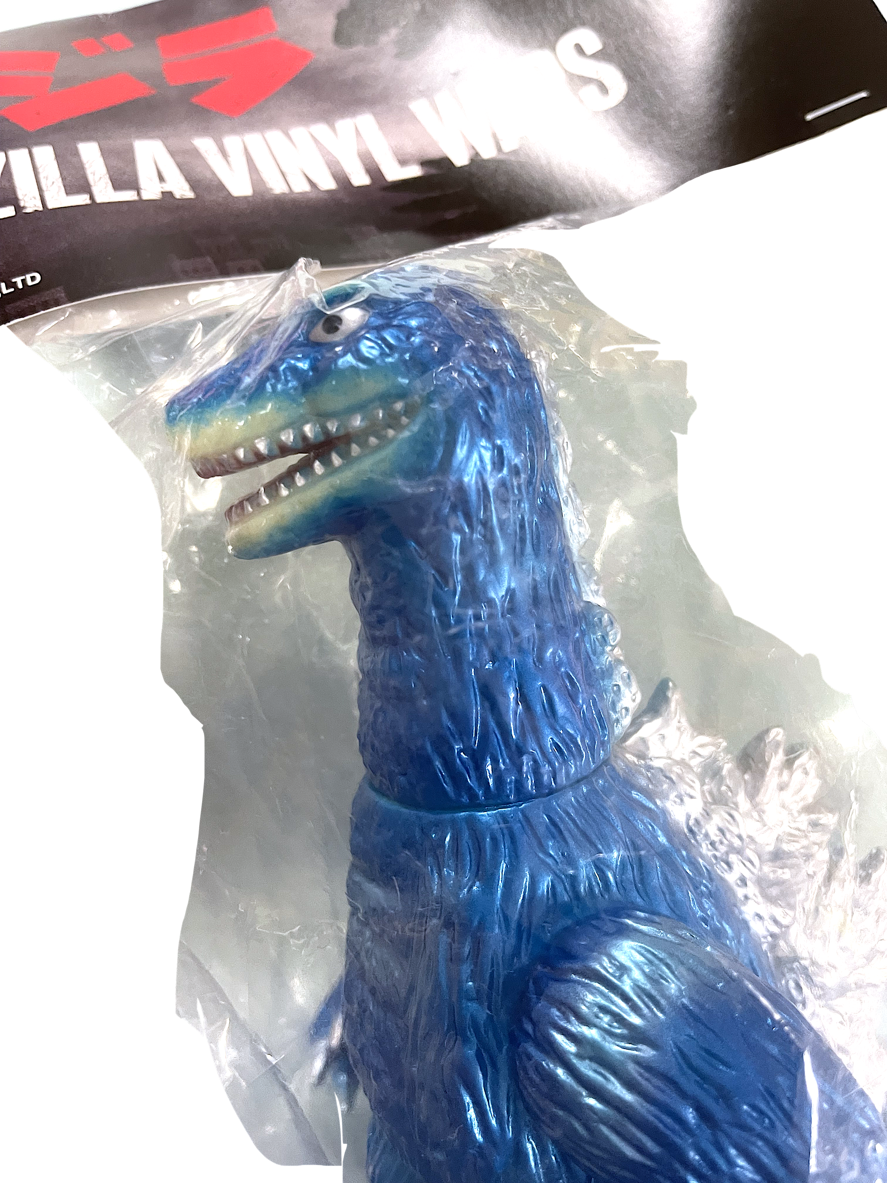 GODZILLA Old Style - Movie Poster Godzilla By Marmit x MedicomToy Metallic Blue Over Flesh
