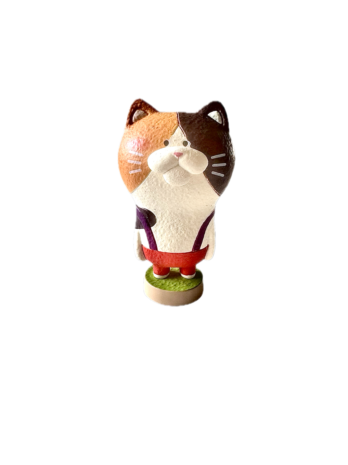 "Animal Friends" Series,  Singles - Calico Cat - Looks Like Hand-Carved Wood