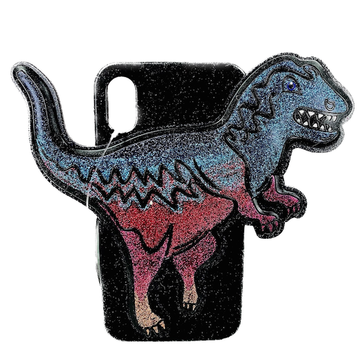 *REXY the T-Rex Glitter iPhone X-XS Case by "COACH"