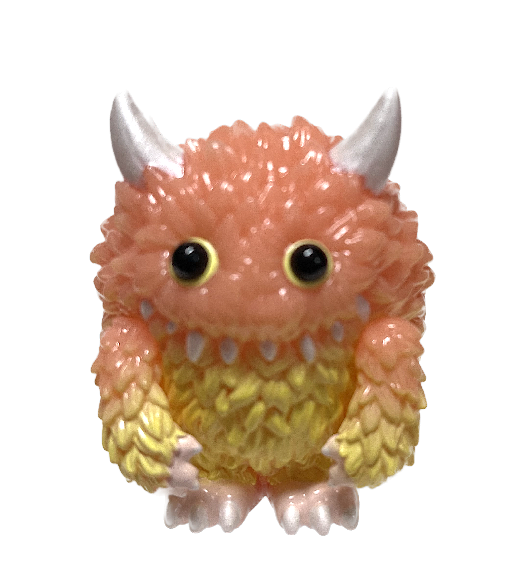 *Series 2.5 Kaiju Hunting Monster Fluffy "Chase" Peach/Pink & Yellow