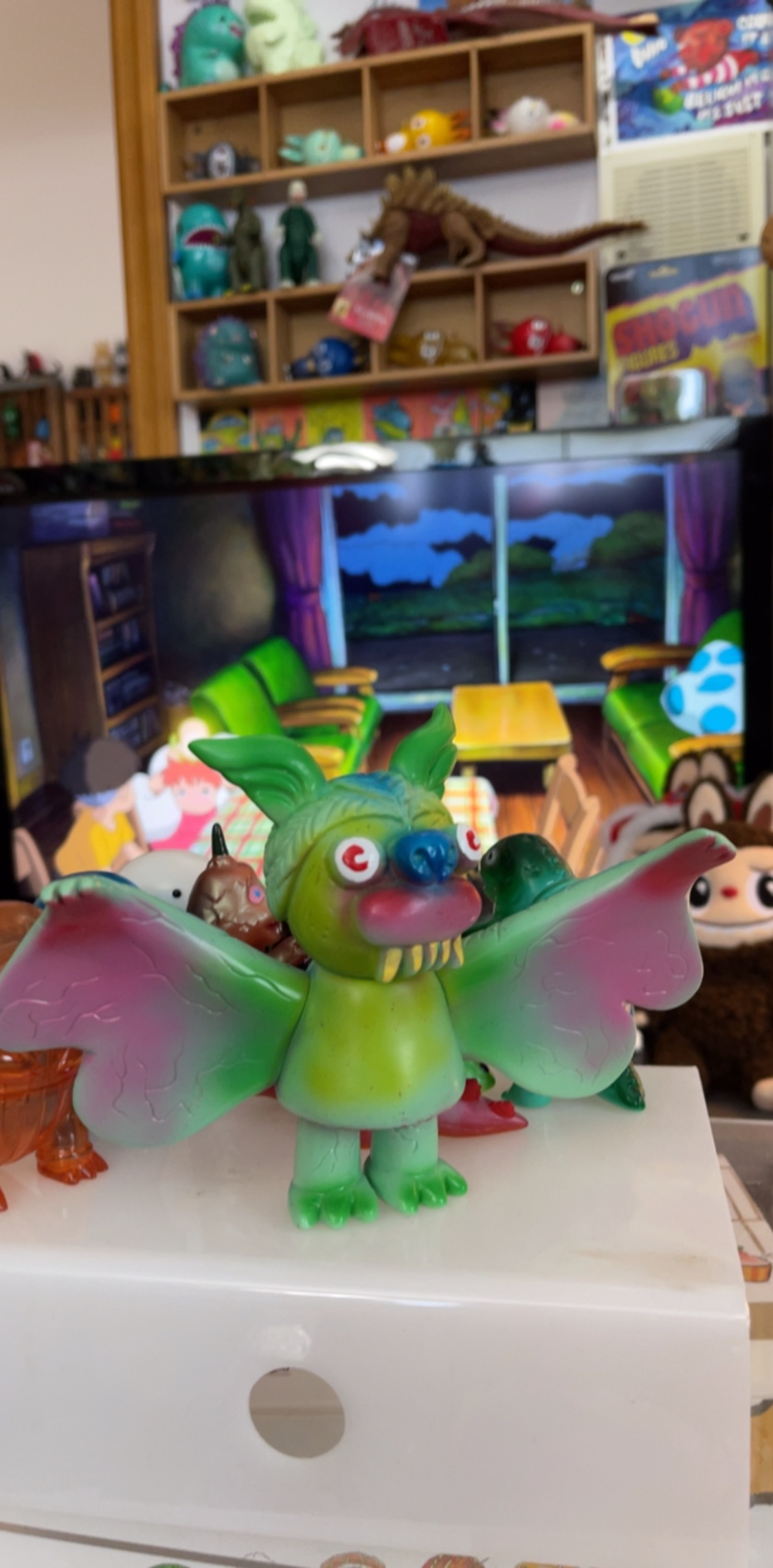 Michael’s giant green Steven the Bat