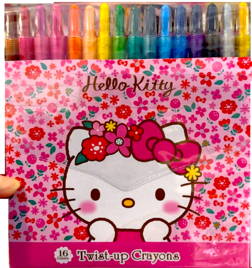 Hello Kitty Twist-Up Crayons by Sanrio