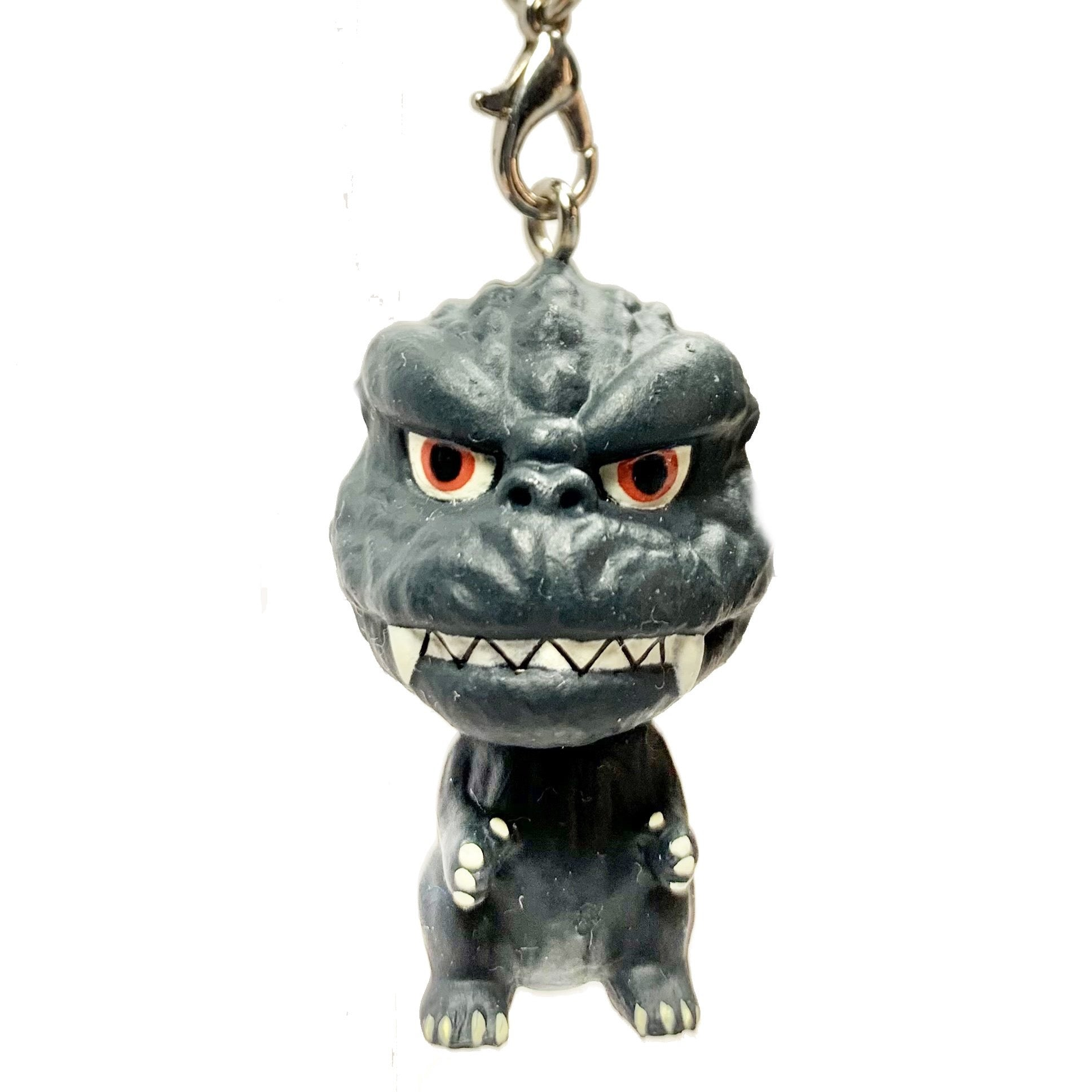 GODZILLA KEY CHAIN, 1" Tall 2018, Head And Body Move Separately = "FuriFuri"