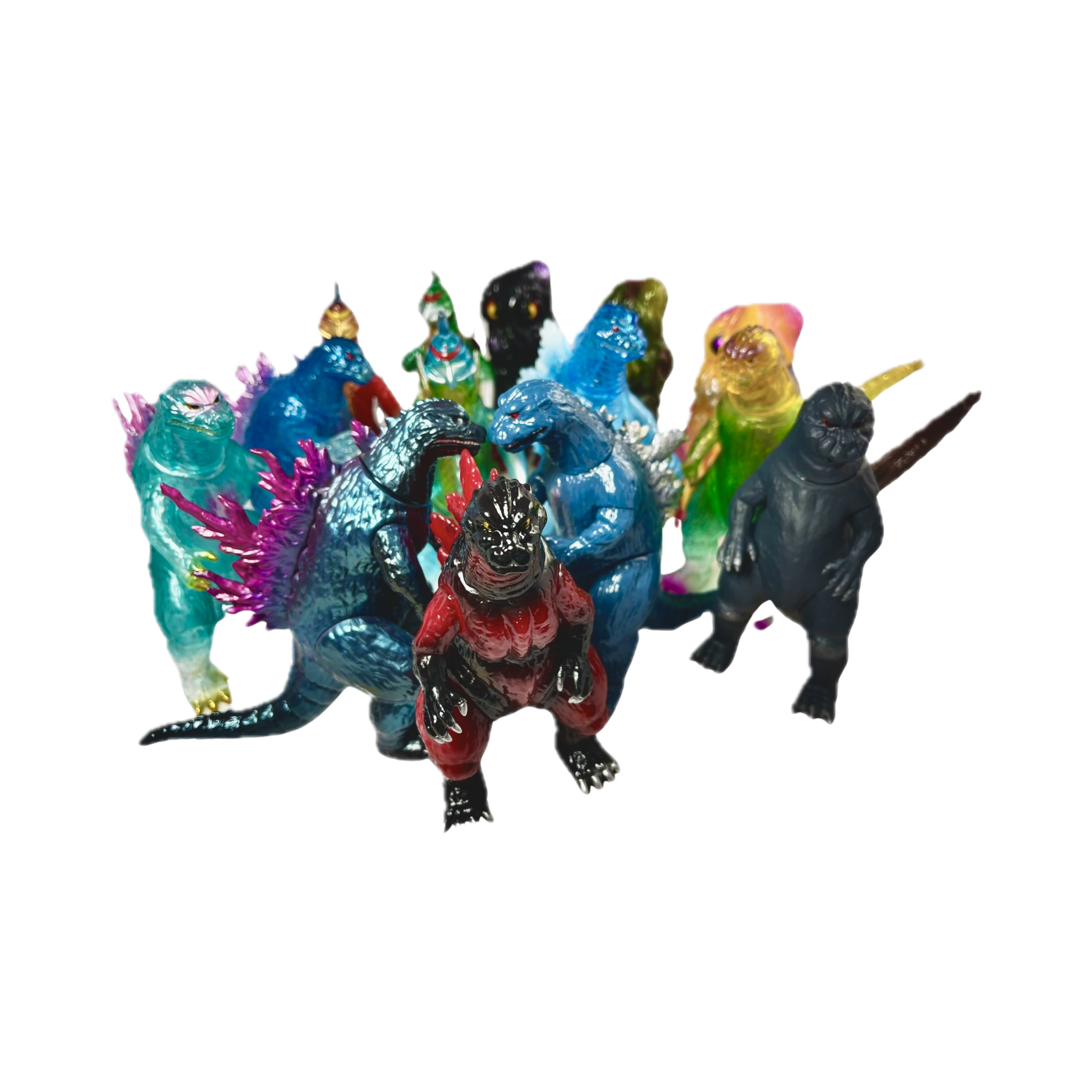 *CCP GODZILLA 1999, MIDDLE SIZE, 7th Edition, 5.25" Tall, Bagged With Header, Beach Green. [DUPLICATE] [DUPLICATE] [DUPLICATE] [DUPLICATE]