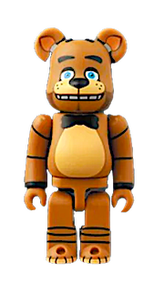 BEARBRICK Series 48, 5 Nights At Freddie's, 100%, Has card and box
